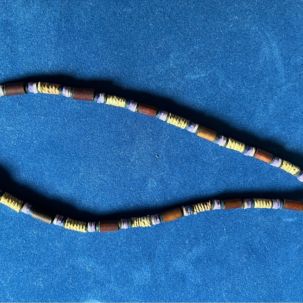 Multi colored beaded necklace